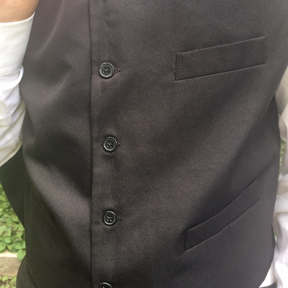 🛍️#2187 EUC J. Ferrar Modern Fit Men’s 3 Piece Black Suit - Picture 6 of 16